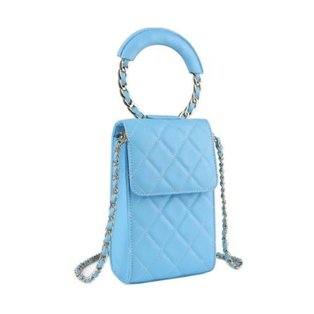 Lingge Brodert Chainr Bag Tote Bags BLÅ blue