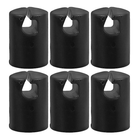 6 stk. Trampoline Erstatninger Innhegning Stolpehetter Stangdeksler Plast Trampolinedeler