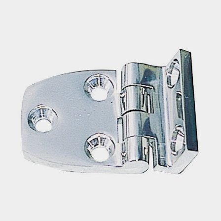 Bisagra de escotilla 1852-Marine, 67 x 38 mm, con desplazamiento / bisagra desplazada, acero inoxidable resistente a ácidos (AISI 316, fundido)
