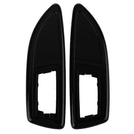 Bil Blank Svart Sidolampskåpa Sidomarkeringsljusskydd för D/ VXR H/J Zaf B E