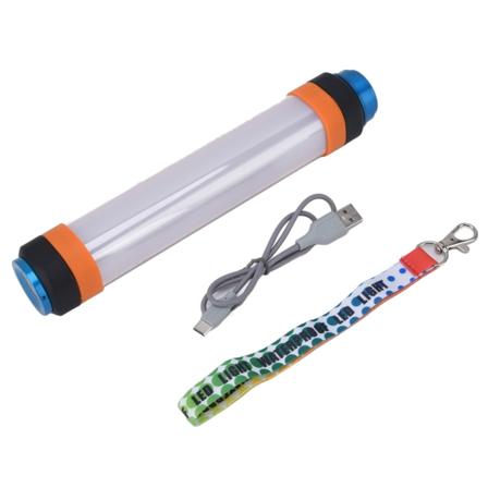 LED Nødlys Lommelykt USB Oppladbar Flere Lysmoduser