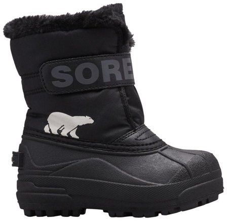 Sorel Childrens Snow Commander Black/Charcoal