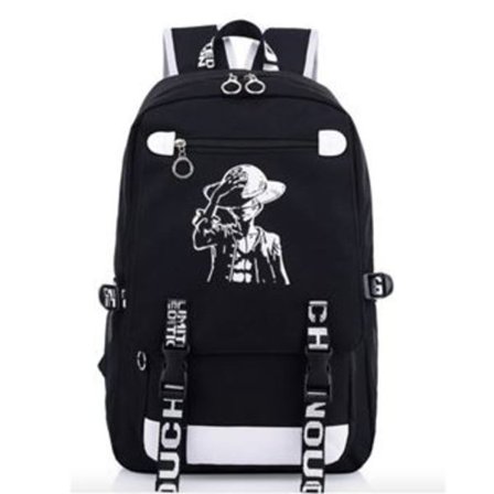 One Piece Luffy Rygsæk Sort 48 cm