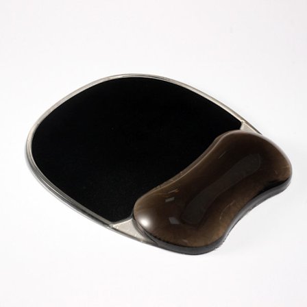 Musematte med håndleddstøtte - Krystallgel musematte med sklisikker gummibase - Ergonomisk musematte for bærbar PC, hjemmekontor - Kompatibel med 