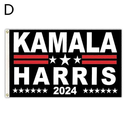 Kamala Harris 2024 Flag 3x5 Ft Harris til Præsident Flag med Messingøjer (FMY)
