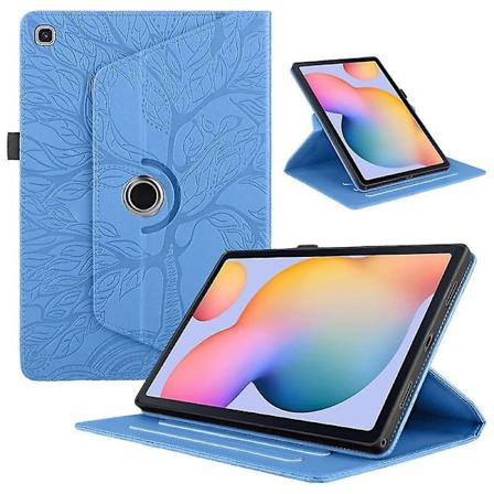 Nyt roterende Samsung-etui til Galaxy Tab S6 Lite 2022/2020 10,4 tommer SM-P610/P613/P615/P619-360 Degr-WELLNGS Light blue