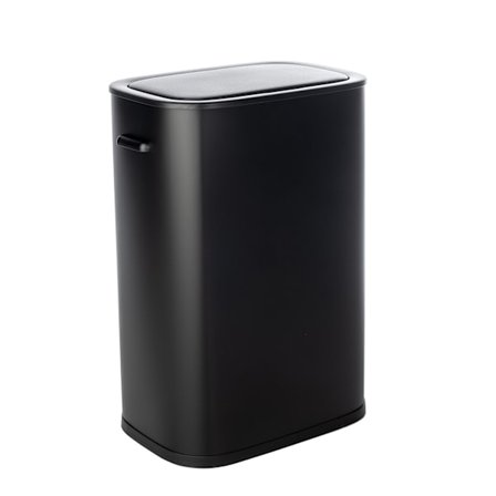 QLT Roskakori sensorilla – Avautuu liikkeestä – 55 litraa – Musta