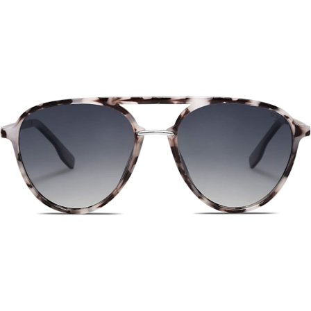 2025 Seneste Model Retro Aviator Polariserede Solbriller til Kvinder Mænd Dobbelt Bro Dame Shades Skildpadde Grå