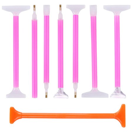 8 stk. diamantmaleripenner 5D DIY diamantbroderipenn Diamantmalerverktøy Tegnepunkt Drill Pen Diamantkunstverktøy Tilbehør