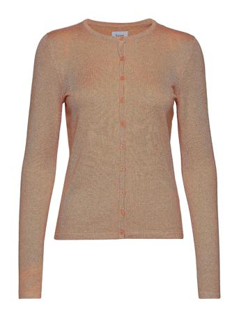 A8661, Milasz R-Neck Cardigan Stickad Tröja Cardigan Orange Saint Tropez