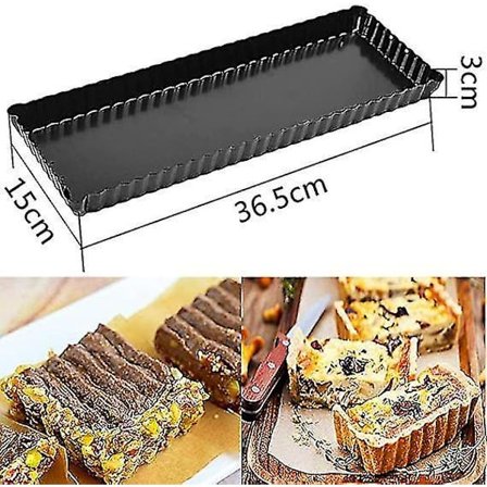 2 Pak Quiche Form 14 Tommer Riflet Tart Form Aftagelig Bund