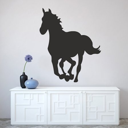 Springande häst vinyl vägg klistermärke