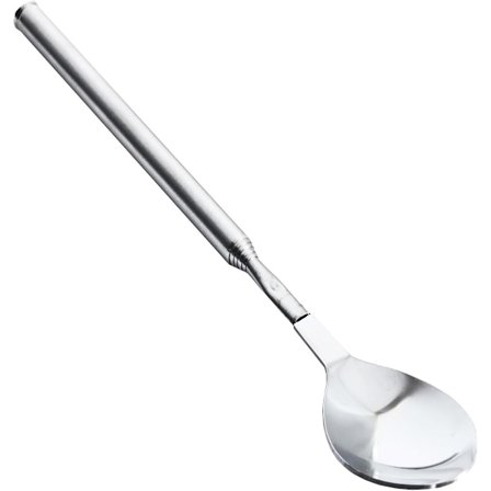 Sked, Teleskopisk sked, Utdragbar sked, Lång teleskopisk sked i rostfritt stål, utdragbar för grillservering