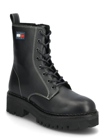 Tjw Urban Lace Up Boot Black Tommy Hilfiger