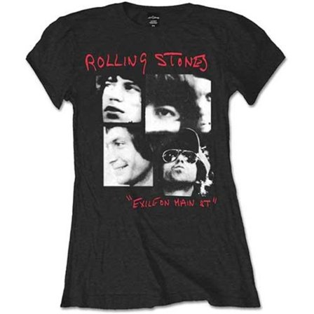 The Rolling Stones Dam/Damer Exile Photograph T-Shirt M Bla