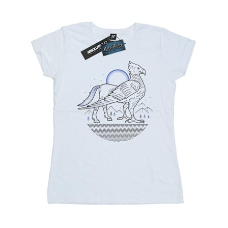 Harry Potter Dam/Kvinnor Buckbeak Linje Art Bomull T-shirt XXL