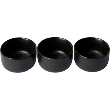 Raw Titanium Black Skål 3-pack