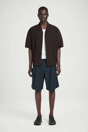 COS Men's Cotton-Twill Chino Shorts in Navy