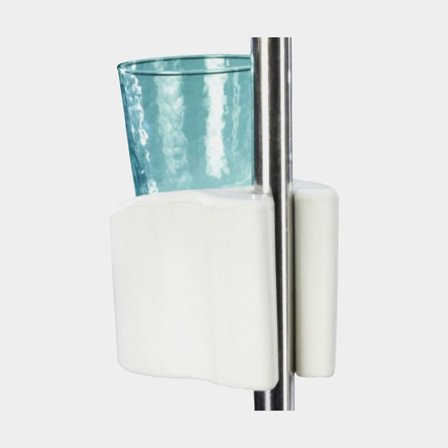 Isolerande och flytande burkhållare Vit