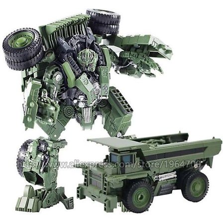 Kul 8 i 1 Oversize Devastator Transformation Toys Boy Anime Hook Action Figures Robot Bil Engineering Vehicle Model Kids (FMY)