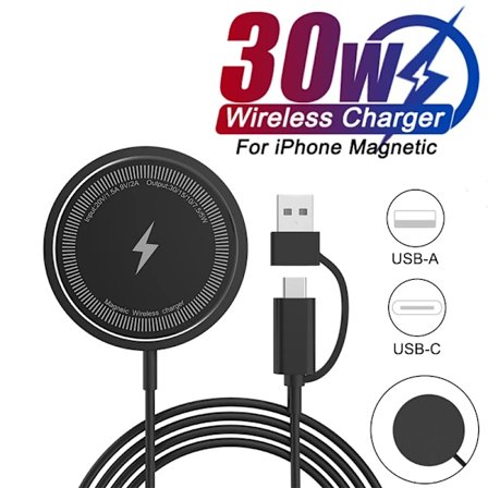 35W PD Snabbladdning För iPhone 15 14 13 12 11 Pro Max Plus X XR XS Max Magnetisk Trådlös Laddare Snabbladdning USB ny Kabel