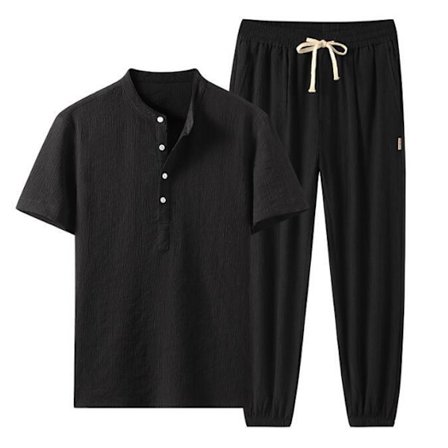 Herr 2 st kortärmad skjorta Casual Suit