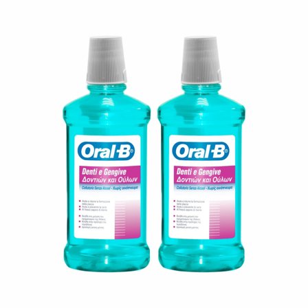 Oral-B Collutorio Denti E Gengive Senza Alcol 2x500 ml