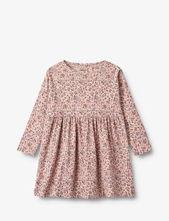 Jersey Dress L/S Emmy Dresses & Skirts Dresses Casual Dresses Long-sleeved Casual Dresses Pink Wheat