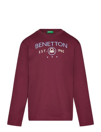T-Shirt L/S Red United Colors Of Benetton