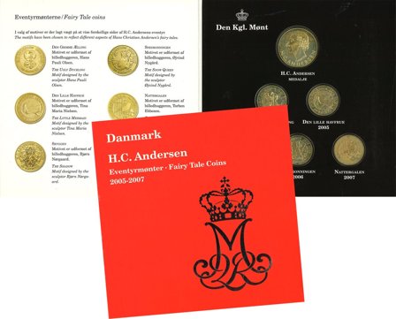 Danmark 2005-2007 - Eventyrmønter møntsæt - 2. sortering
