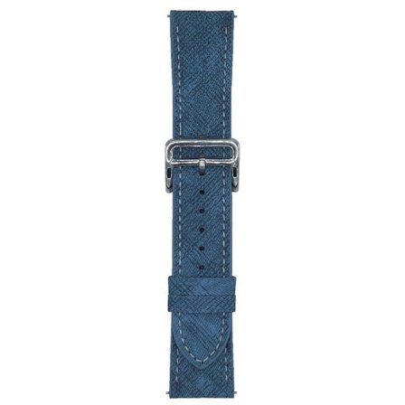 Huawei Watch GT 5 46mm -kelloon sopivat yleismalliset 22mm säädettävät nahkaiset rannekkeet, kirkkaan sininen