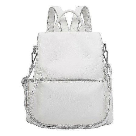 Højkvalitets PU læder dame rygsæk tyverisikring luksus hvide dame rygsække til rejser kvinde rygsæk skuldertasker kvinde