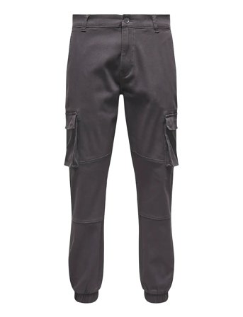 Onscam Stage Cargo Cuff Life 6687 Noos Grey ONLY & SONS