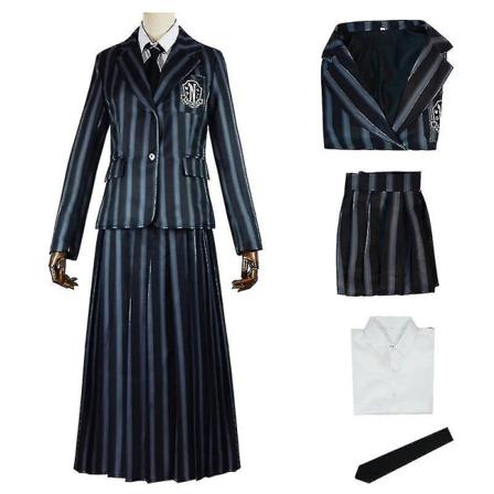 The Adams Family Cosplay onsdag onsdag film och tv med samma cosplay onsdag skoldräkt [utan väst] . 140