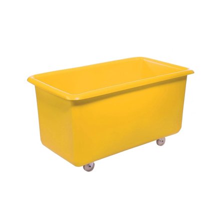 Mobile container truck, 755x1345x730 mm, 455 L, yellow