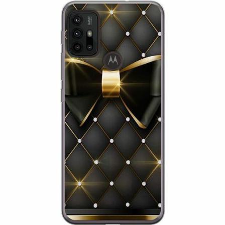 Motorola Moto G30 Mjukt Skal - Gyllene Rosett