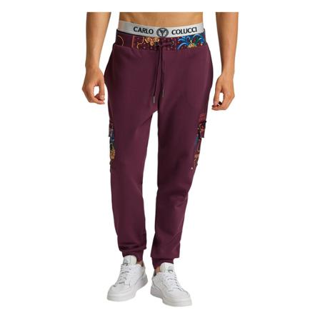 Carlo Colucci, Sweathose im Cargo Rood, Heren, Maat:L