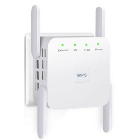 WiFi-forsterker, WiFi-repeater, WiFi-booster, dekning opptil 6500 kvm
