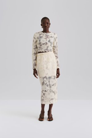 Malina - Anabelle midikjol - 36 - Vanilla