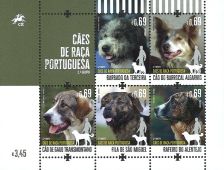 Portugal - Hunde - Postfrisk miniark