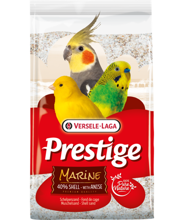 Versele-Laga - Prestige marin skjellsand (fugl) 5 kg - Fugl - Bunnstrø & fuglesand - Sand & skjell - ZOO.no