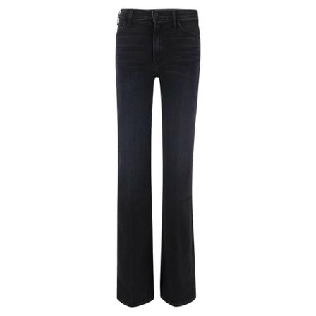 Mother, Hustle Roller Jeans Zwart, Dames, Maat:W25