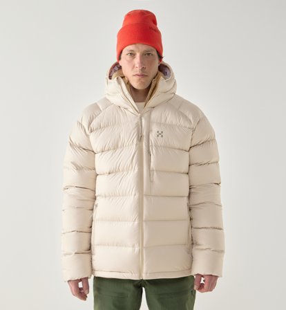 Haglöfs Rosson Down Hood Men Chalk Beige - Miehet - XL