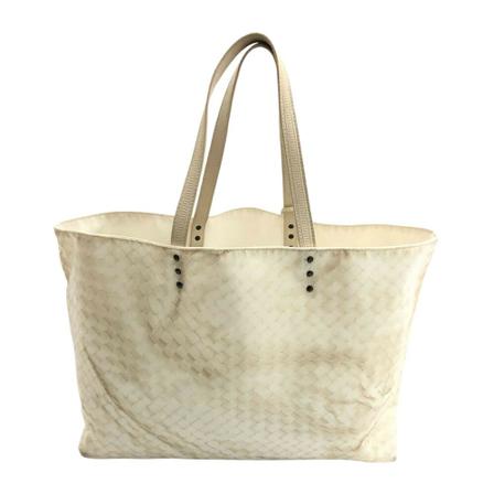 Bottega Veneta Vintage, Pre-owned Nylon Tote bag Wit, Dames, Maat:ONE Size