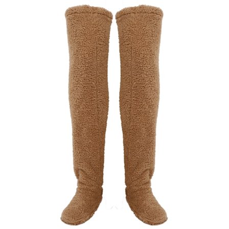 Tykke Lange Sokker Polyester Dame Vinter Varme Myke Sokker Varmere Hjemmekler