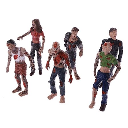 6st Walking Corpses Model Terror Zombies Barn Barn Action Figur Leksaker Dockor
