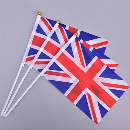 10 STK Håndholdt Wave Union Jack Flag Party Celebration Storbritannia