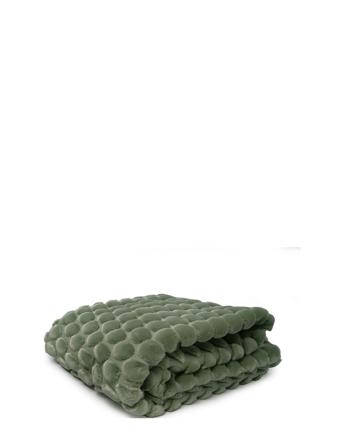 Throw Green Egg 170X130Cm Home Textiles Cushions & Blankets Blankets & Throws Grønn Ceannis