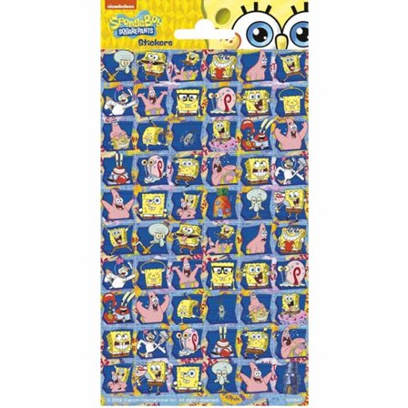 Klistermärke Svampbob - mini - Svampbob Fyrkant Kalas Dekoration - Kalaslagret.se