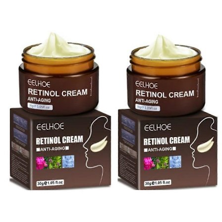 Høy kvalitet 1-3 stk Retinol Rynkekrem Øyeblikkelig Anti-aldring Retinol Ansiktskrem Hudstrammende Oppstrammende Fuktighetsgivende Bleking